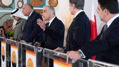 השמחה שהושבתה. משתתפי פסגת שדה-בוקר. | AFP השמחה שהושבתה. משתתפי פסגת שדה-בוקר. | AFP