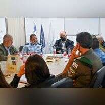 ראש הממשלה, המפכ"ל וראש השב"כ בתחנת המשטרה בחדרה לאחר הפיגוע בעיר. | קובי גדעון - לע"מ ראש הממשלה, המפכ"ל וראש השב"כ בתחנת המשטרה בחדרה לאחר הפיגוע בעיר. | קובי גדעון - לע"מ
