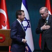 הנשיא הרצוג בביקור אצל ארדואן. | AFP