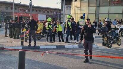 זירת הפיגוע בבאר־שבע, בשבוע שעבר. | פלאש 90