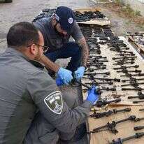 נשקים שנתפסו בלקיה. | דוברות המשטרה