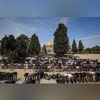תפילת יום השישי במתחם הר הבית. | ג'מאל עוואד - פלאש90