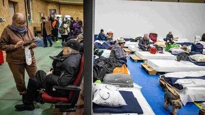 פליטים יהודים מאוקראינה במקלטי חירום במולדובה. | נתי שוחט, פלאש 90