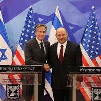 ראש הממשלה בנט ומזכיר הממשלה האמריקני בלינקן, בשבוע שעבר. | AFP