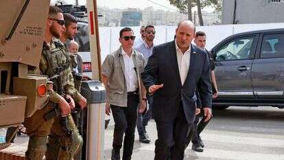 בנט באוגדת איו"ש, השבוע. | AFP