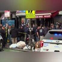 הכוחות בניו-יורק, סמוך לזירת הירי. | AP