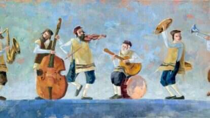 ברכי ברילובסקי, "כלייזמרים", שמן על בד, 2017. סטודיו נחמה שיש ברכי ברילובסקי, "כלייזמרים", שמן על בד, 2017. סטודיו נחמה שיש