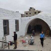 השיפוצים במתחם קבר יוסף, השבוע. | הודיה כריש חזוני