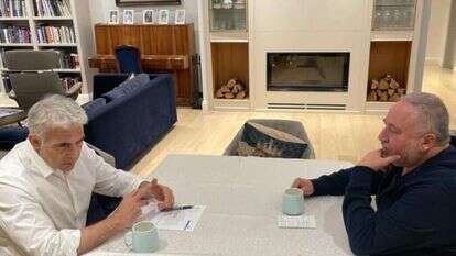 ליברמן ולפיד, השבוע. | מתוך הטוויטר של יאיר לפיד