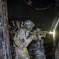 כוחות רוסיים במריופול. | EPA