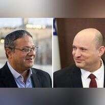 ראש הממשלה נפתלי בנט וח"כ איתמר בן גביר. צילומים: מארק ישראל סאלם, יונתן זינדל/פלאש90