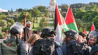 הפגנת תמיכה בפלסטינים בחיפה, ארכיון. | פלאש 90