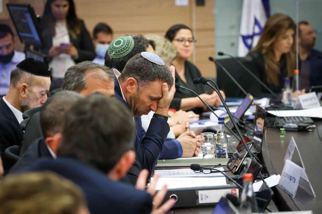 השר מתן כהנא בדיון על הפרשת ח"כ עמיחי שיקלי מימינה. | נועם מושקוביץ, דוברות הכנסת