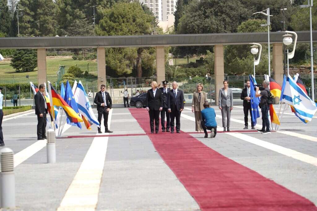 יו"ר הפרלמנט הגרמני בארבל באס מתקבלת בכנסת. | דני שם טוב, דוברות הכנסת