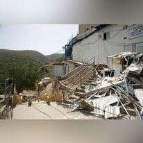 העבודות בקבר הרשב"י במירון, לקראת ההילולה בל"ג בעומר. | דוד כהן, פלאש 90