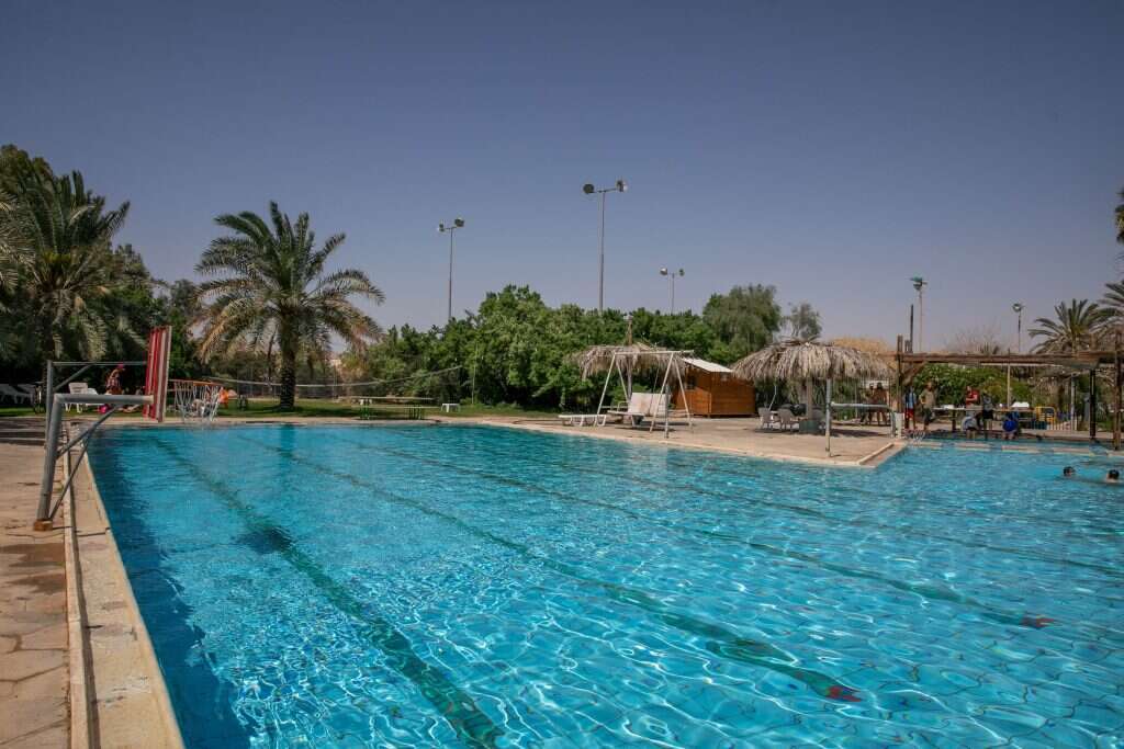 בריכת השחייה בקיבוץ סמר. | יוסי אלוני