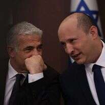 בנט ולפיד בישיבת הממשלה. | יונתן זינדל/פלאש90