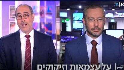 קלמן ליבסקינד ושמואל רוזנר. | מסך מתוך כאן 11 קלמן ליבסקינד ושמואל רוזנר. | מסך מתוך כאן 11