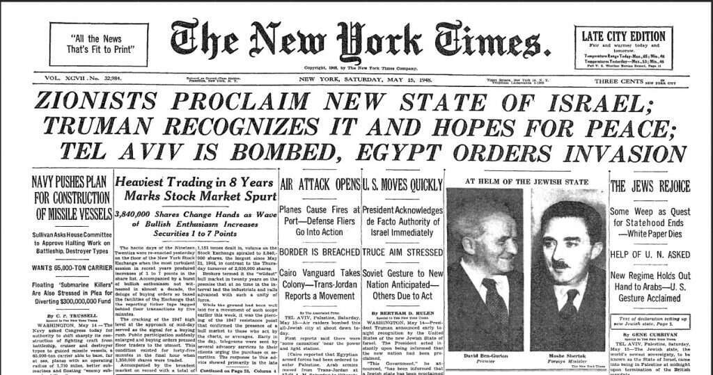 "ארה"ב מקווה לשלום". הניו־יורק טיימס