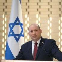 ראש הממשלה, נפתלי בנט, בטקס האזכרה הממלכתי לחללי מערכות ישראל, בהר הרצל. | עמוס בן גרשום, לע"מ