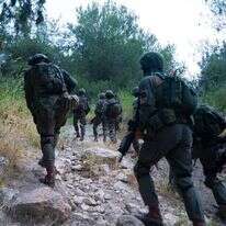 חלק מהכוחות בחיפוש אחר המחבלים. קרדיט: דובר צה"ל