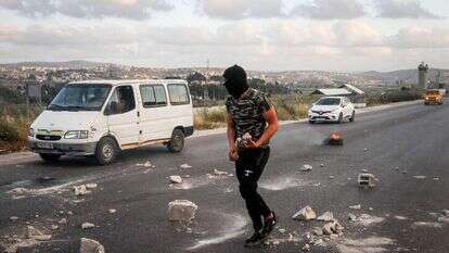 מחבלים פלסטינים ביהודה ושומרון. ארכיון. | נאסר אישתייה, פלאש 90