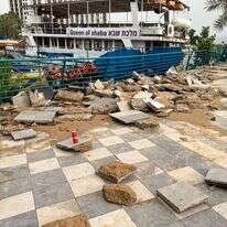 נזקי הסערה בטבריה. | גילה בוהדנה