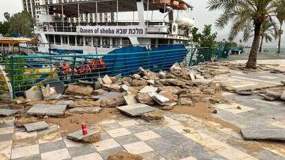 נזקי הסערה בטבריה. | גילה בוהדנה