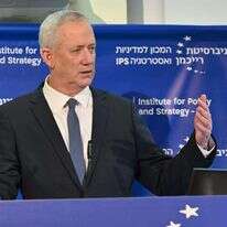 שר הביטחון גנץ באוניברסיטת רייכמן. | גלעד קוולרצ'יק