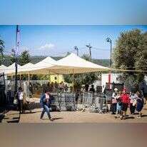 הכניסה למתחם ציון הרשב"י, אתמול. | דוד כהן, פלאש 90