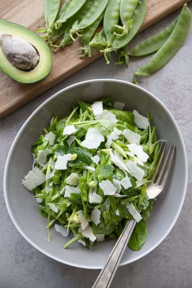 סלט אפונה טרייה. | עידית נרקיס־כ"ץ