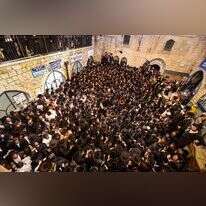 מתחם קבר הרשב"י, בל"ג בעומר. | דוד כהן, פלאש 90