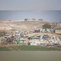 הריסת מבנים בפזורה הבדואית בנגב. | הדס פרוש, פלאש 90