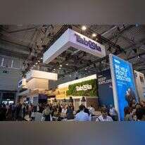 דוכן של חברת טאבולה בתערוכה בגרמניה. | גטי אימג'ס