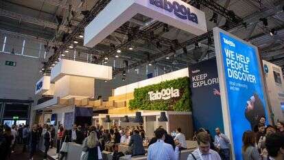 דוכן של חברת טאבולה בתערוכה בגרמניה. | גטי אימג'ס