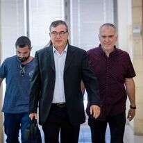 פילבר בבית המשפט בירושלים, השבוע. | יונתן זינדל, פלאש 90