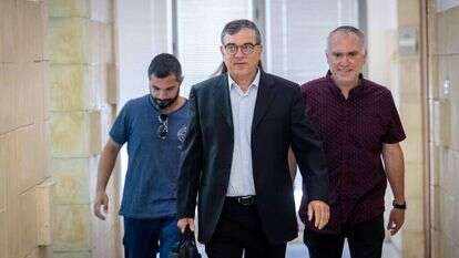 פילבר בבית המשפט בירושלים, השבוע. | יונתן זינדל, פלאש 90