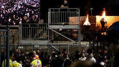 חגיגות ל"ג בעומר בקבר הרשב"י השנה. | AFP חגיגות ל"ג בעומר בקבר הרשב"י השנה. | AFP