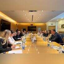 פגישת השר לפיד עם ח"כ זועבי וראשי מועצות ערביות