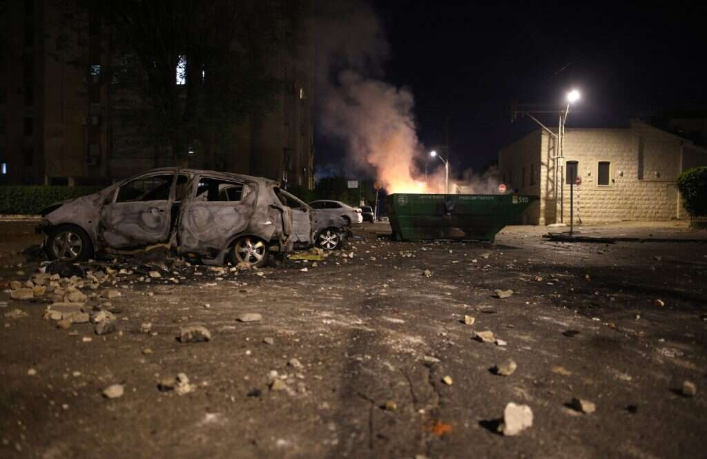 המהומות בלוד בזמן שומר החומות. | AFP