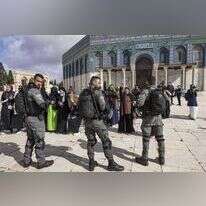 כוחות מג"ב בהר הבית, אפריל 2022. | AFP