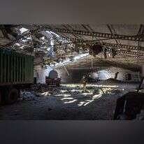 מחסן תבואה אוקראיני שהופצץ בידי הרוסים, החודש. | גטי אימג'ס