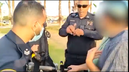 תיעוד המעצר בגבעת אולגה. | מסך מטוויטר