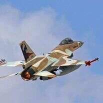 מטוס F-16 של חיל האוויר הישראלי. | עופר צידון, פלאש 90. שימוש חד פעמי