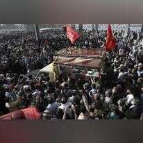 הלווייתו של חודאי בטהרן | AP