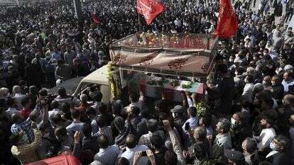 הלווייתו של חודאי בטהרן | AP