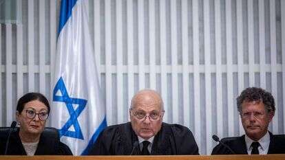 השופט קרא בנאום הפרידה. | יונתן זינדל, פלאש 90