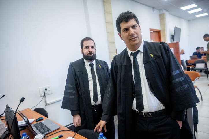 עו"ד עמית חדד פרקליטו של נתניהו בבית המשפט המחוזי בירושלים. | אריה לייב אברמס, פלאש 90)