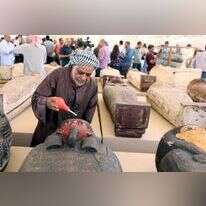 הממצאים שנחשפו בעיר המתים סקארה. | AFP הממצאים שנחשפו בעיר המתים סקארה. | AFP