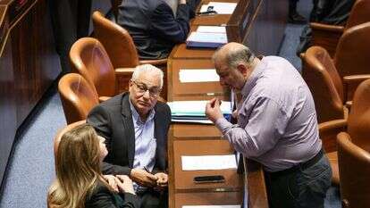 מאזן גנאים עם מנסור עבאס וג'ידא רינוואי-זועבי. קרדיט | דוברות הכנסת - נועם מושקוביץ'